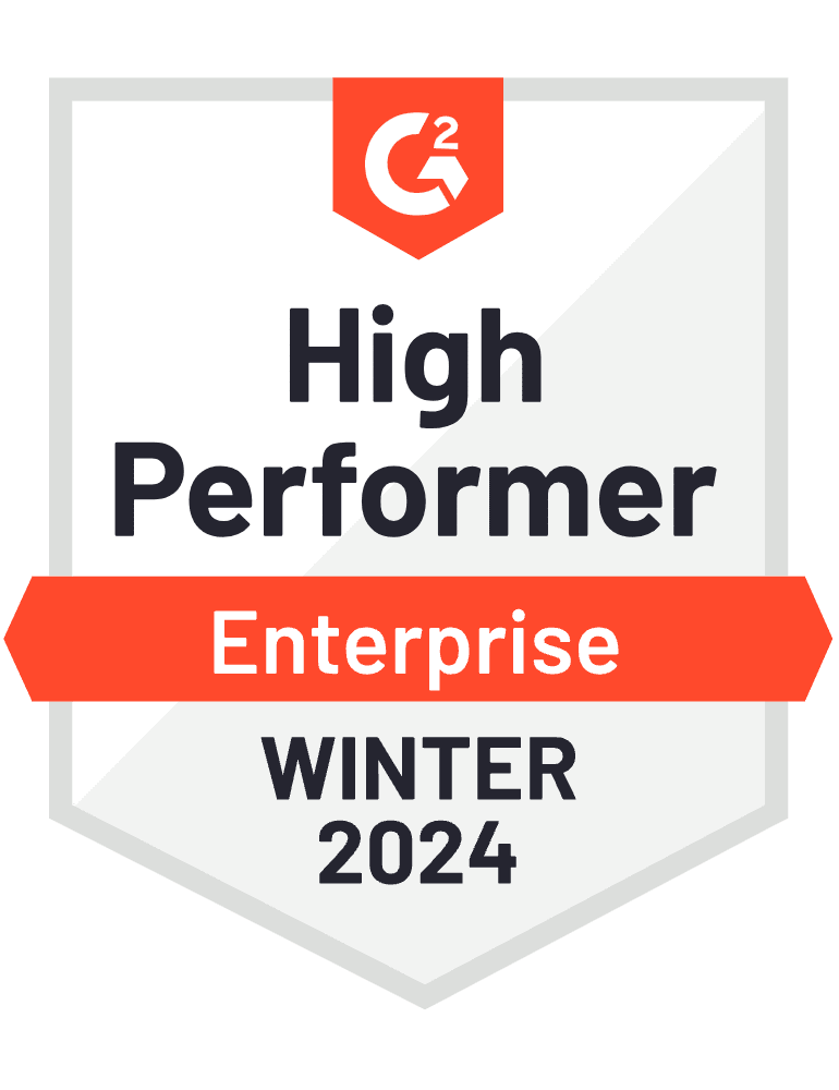 G2 - Winter 2024 - Enterprise High Performer