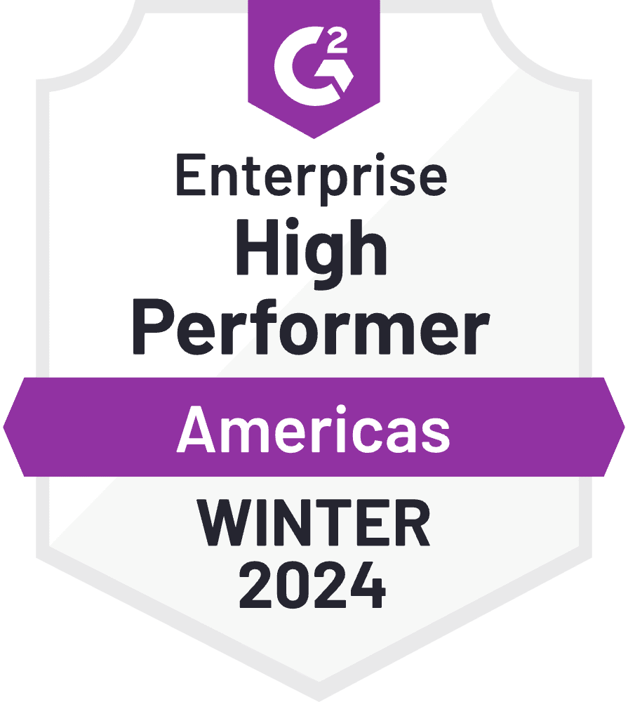 G2 - Winter 2024 - Enterprise High Performer Americas Leader