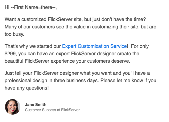 Blog - Email 3 FlickServer At Risk Customers