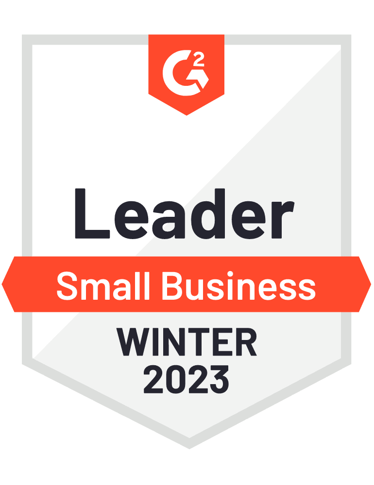 G2 Award - Winter 2023 - Small-Business Leader