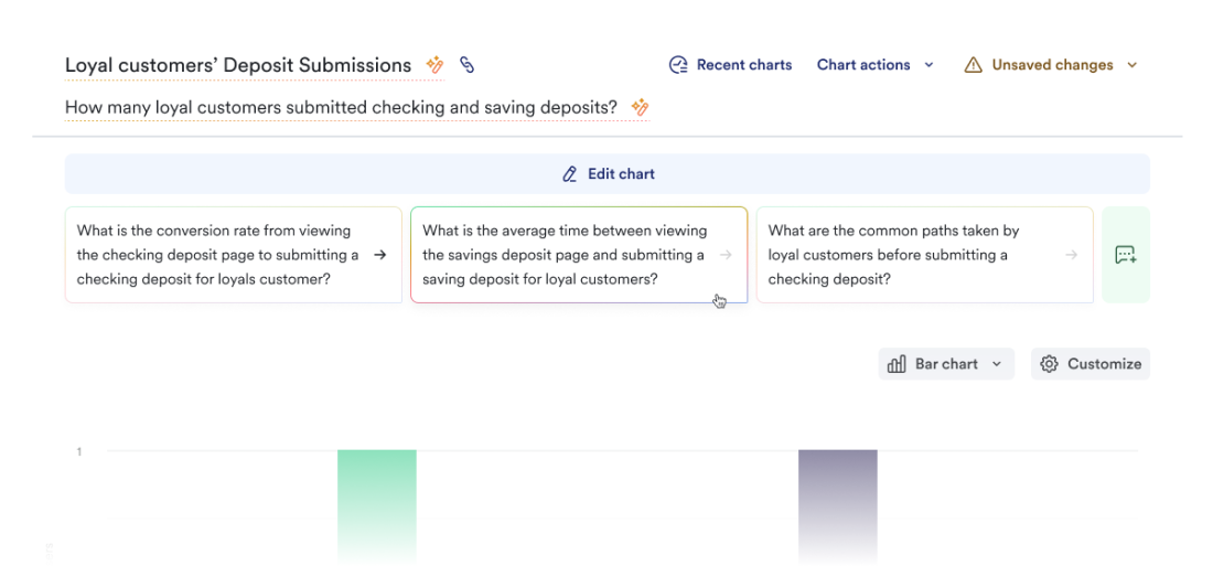 In-app visualization of AI CoPilot Followups feature