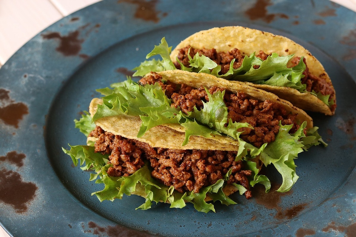 Ground beef tacos