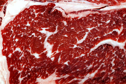 Marbling on meat