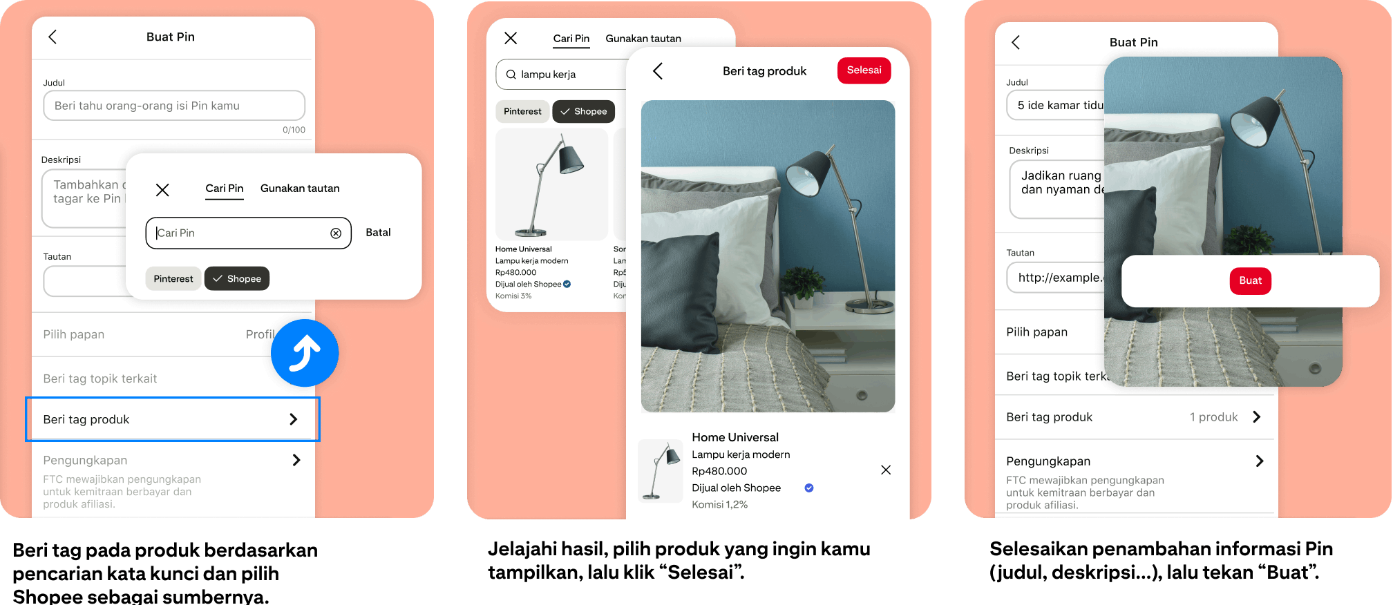 Process for affiliate product tagging