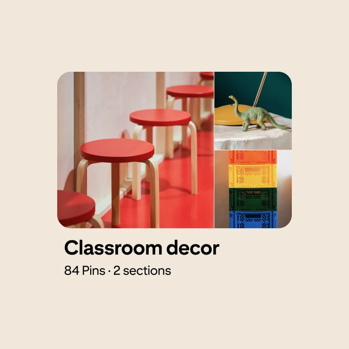 Pin images of classroom decor