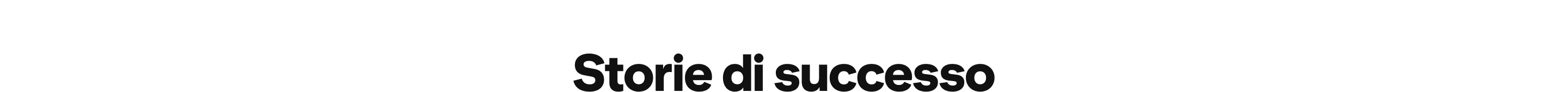 Storie di successo testo
