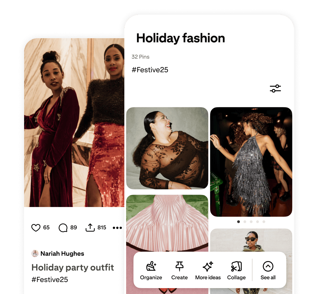 Pinterest app Pin screen