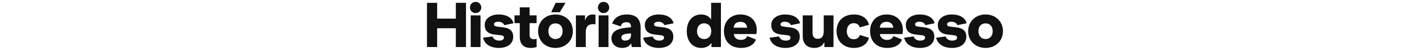 Histórias de sucesso