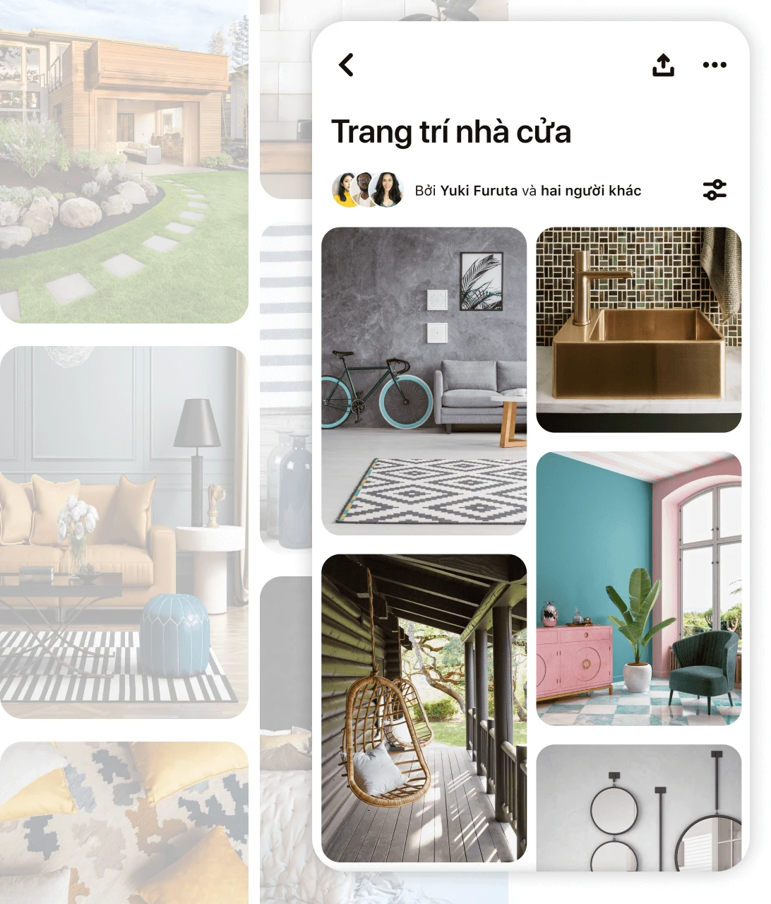 Lưới ghim trang trí nhà cửa bao gồm nhiều phong cách thẩm mỹ khác nhau