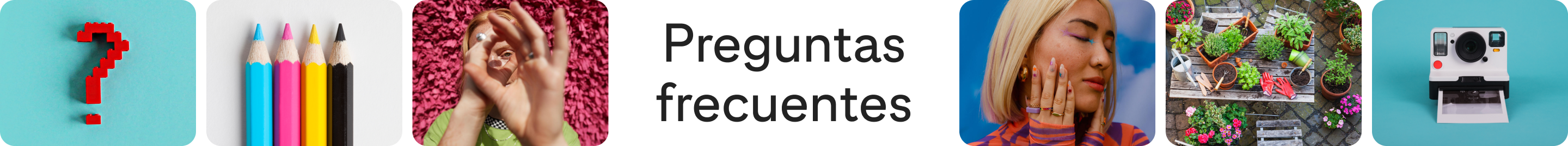  Fila de 6 Pines con las letras "FAQ" en el centro