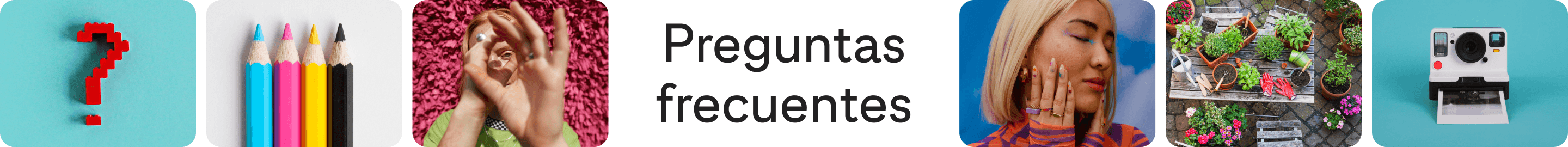  Fila de 6 Pines con las letras "FAQ" en el centro