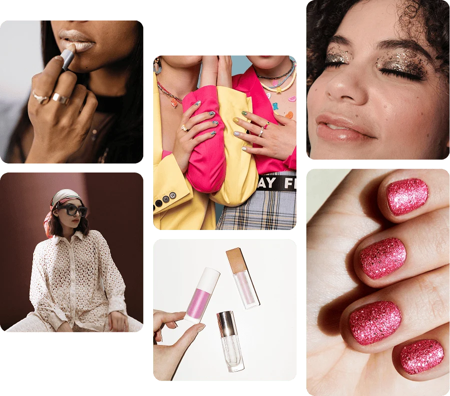 Pin grid of halloween fashion, costume and makeup inspo