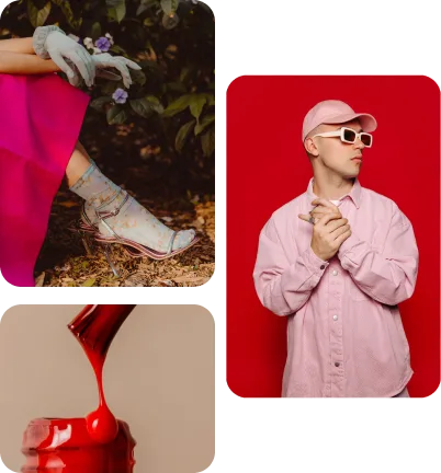 Pin grid of fashion, costume and makeup inspiration