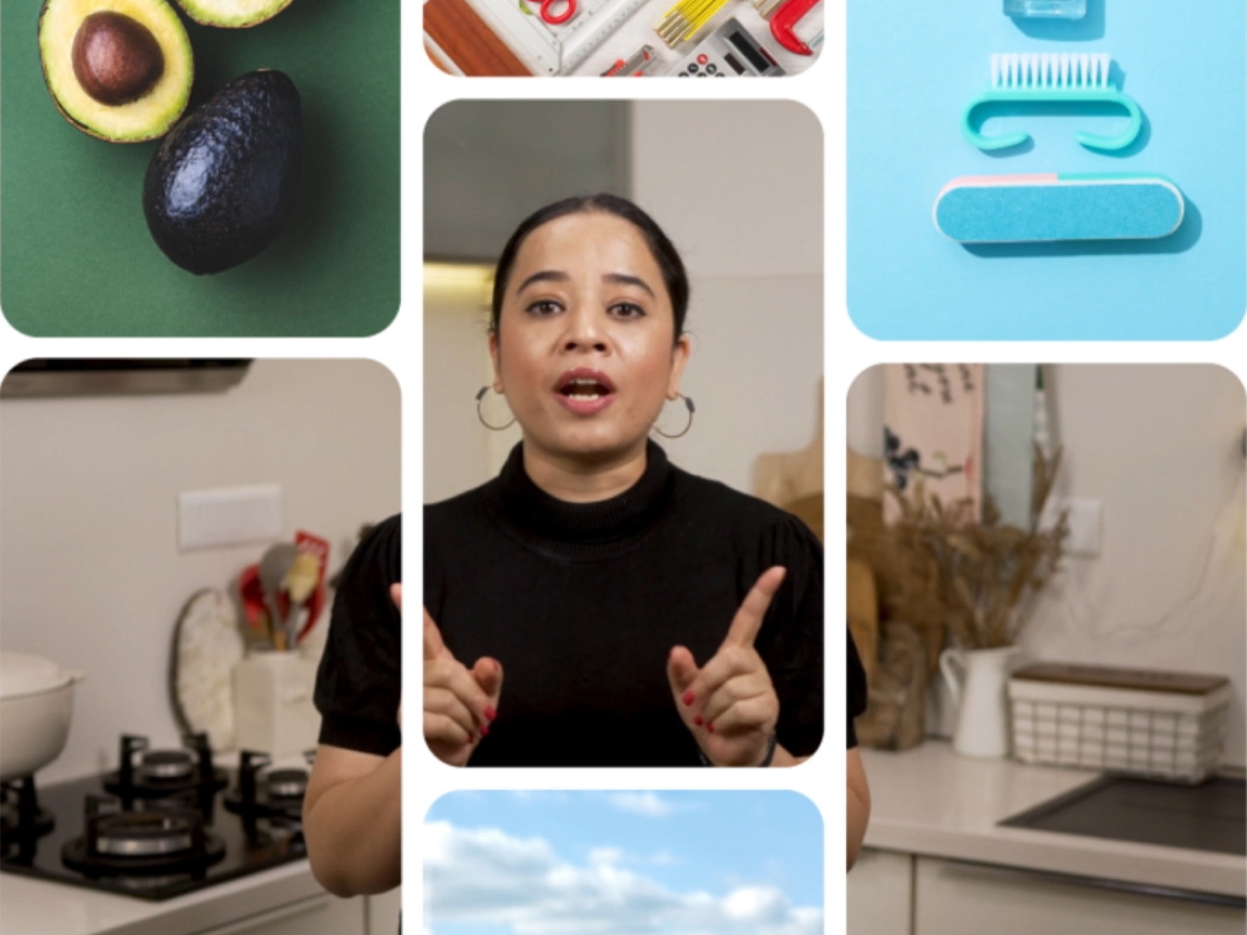 Pin grid of creator Hina Gujral