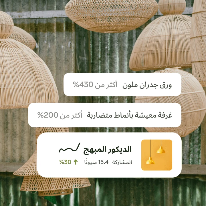 نتائج أداة اتجاهات Pinterest