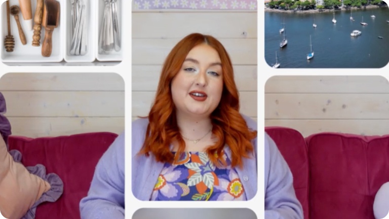 Pin grid of creator Meg Garrod