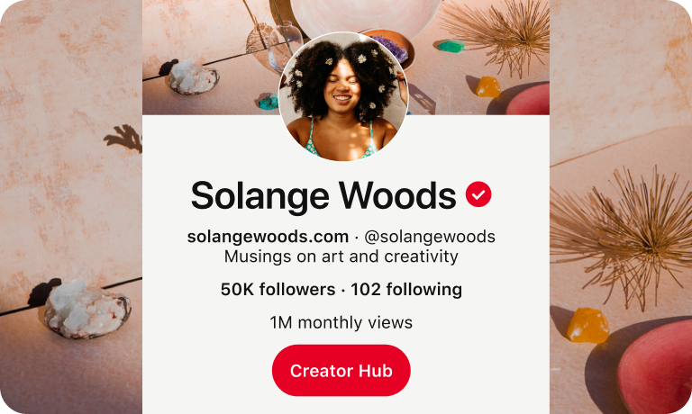Solange Woods Pinterest profile page