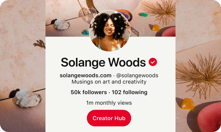 Solange Woods Pinterest profile page