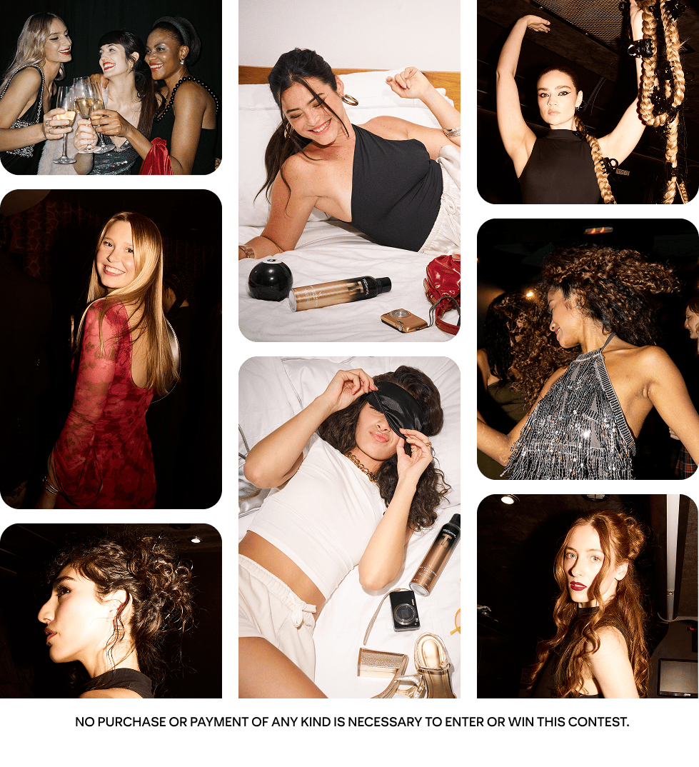Pin grid featuring images of women with different hair types