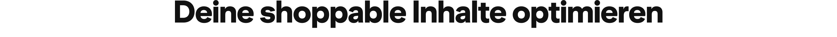 Deine shoppable Inhalte optimieren