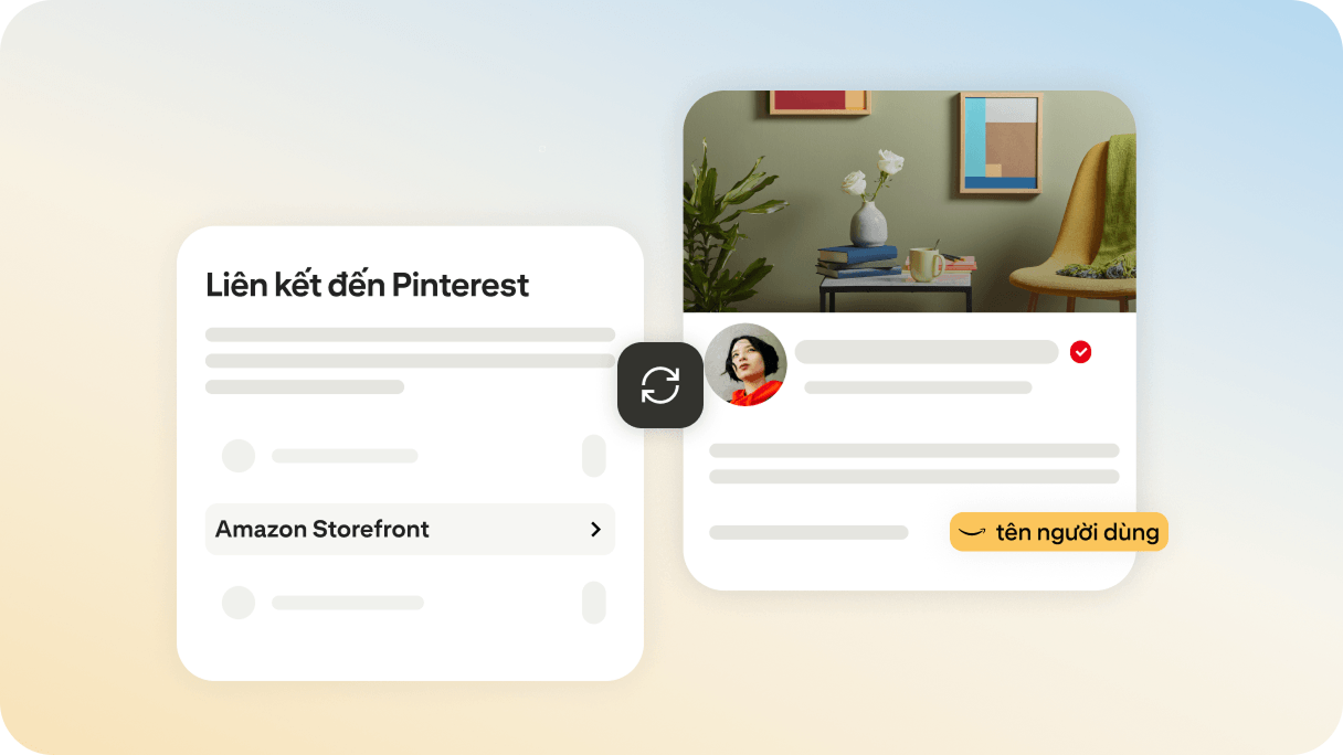 Amazon Storefront linking screens