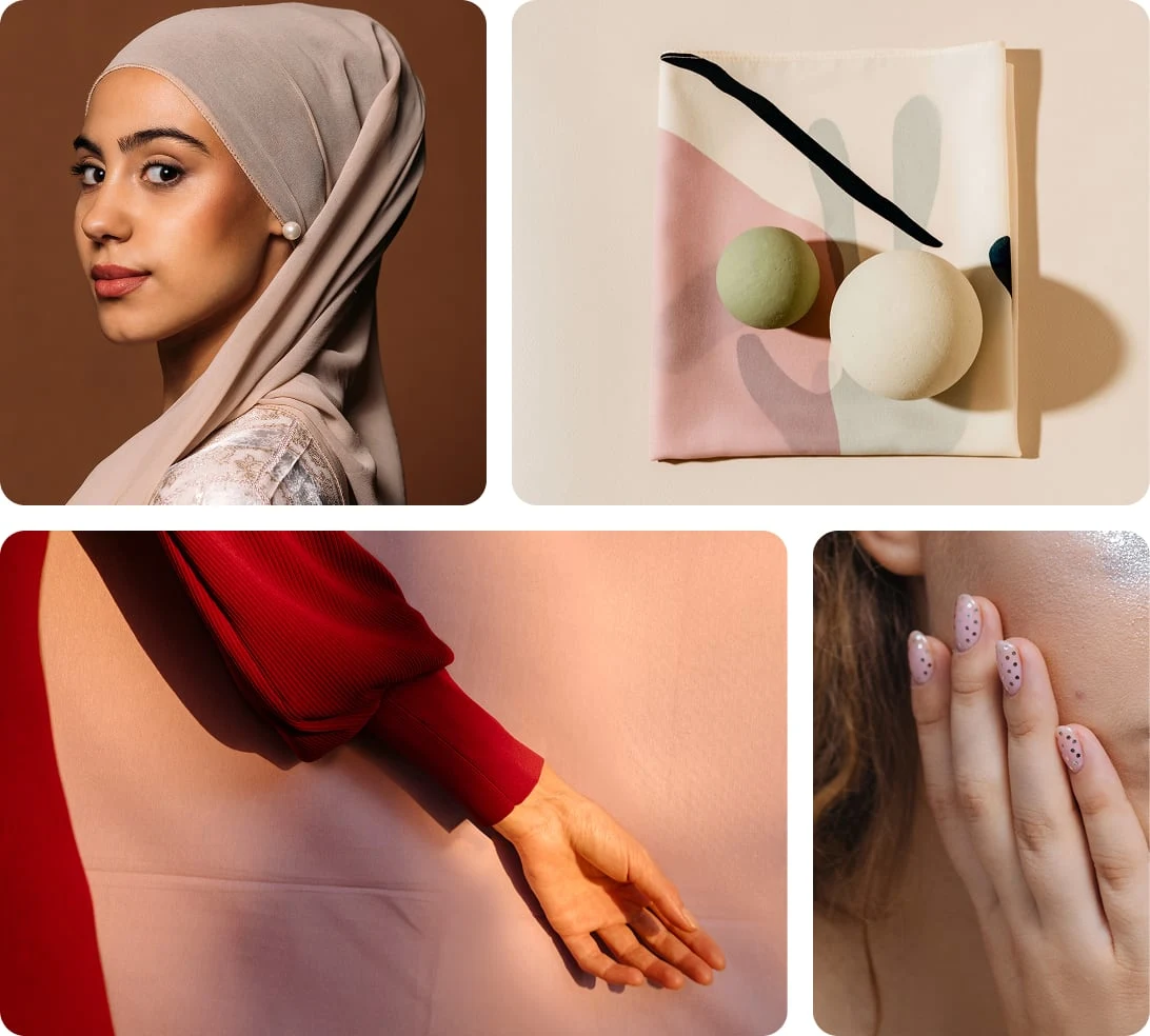 Pin grid featuring the latest fashion and beauty trends