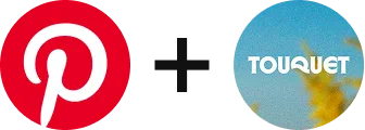 Pinterest logo and Touquet Music Beach Festival logos