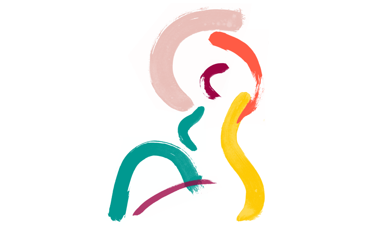 Abstract face illustration