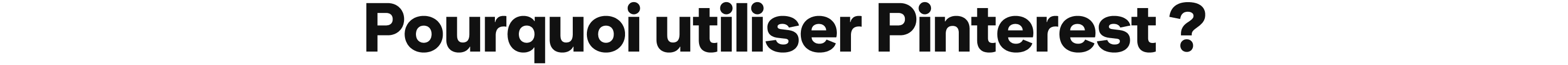 Pourquoi utiliser Pinterest ?