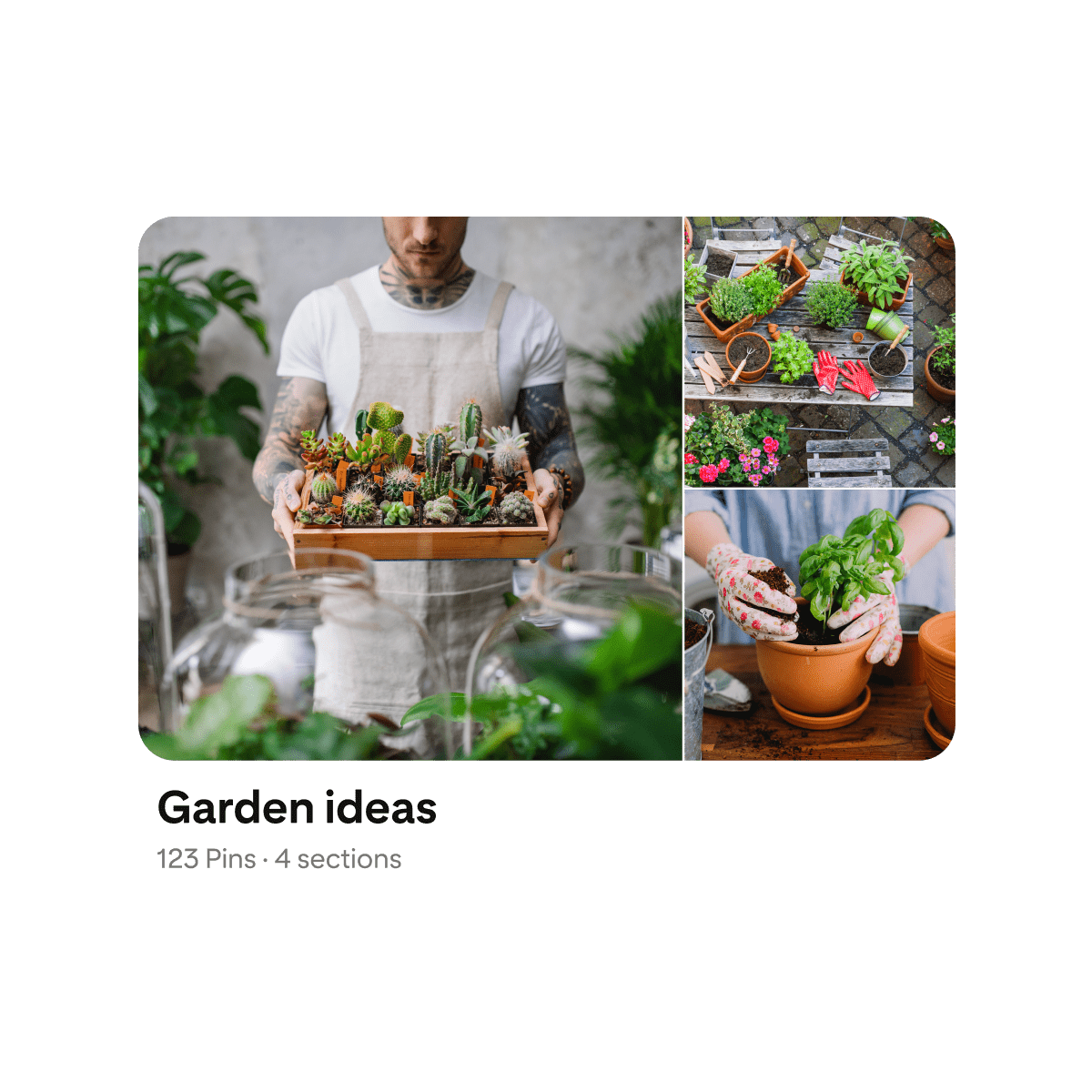 Board for garden ideas