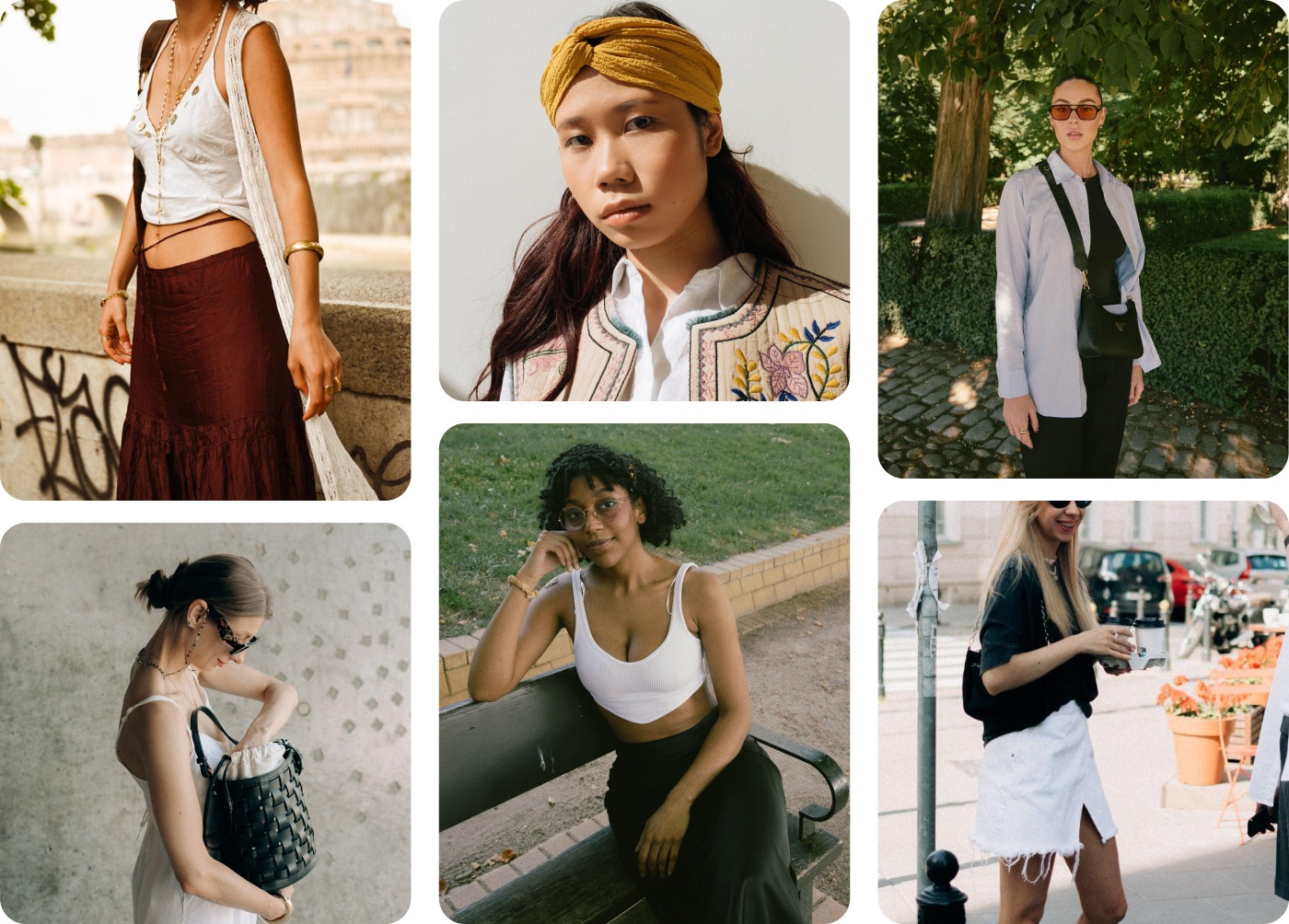 Pin cluster of women's fashion