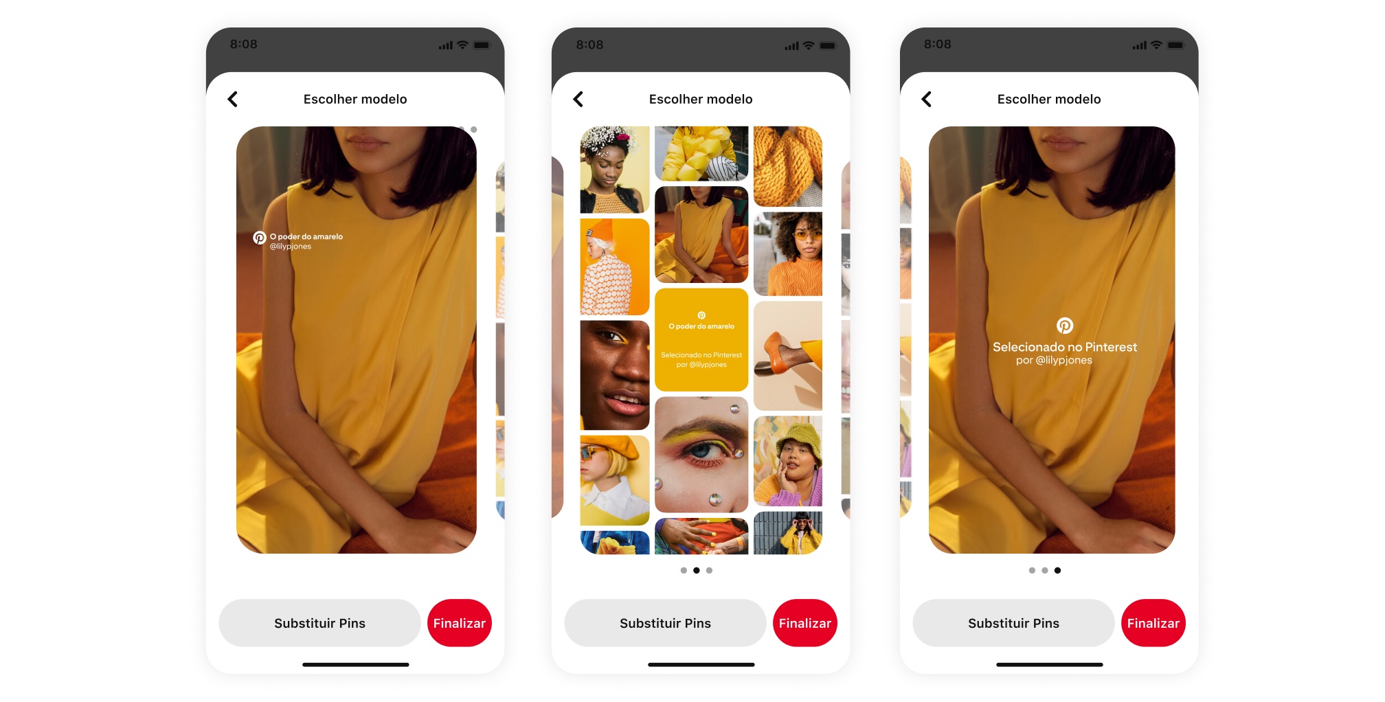 Board sharing feature showing the share on Instagram and download buttons