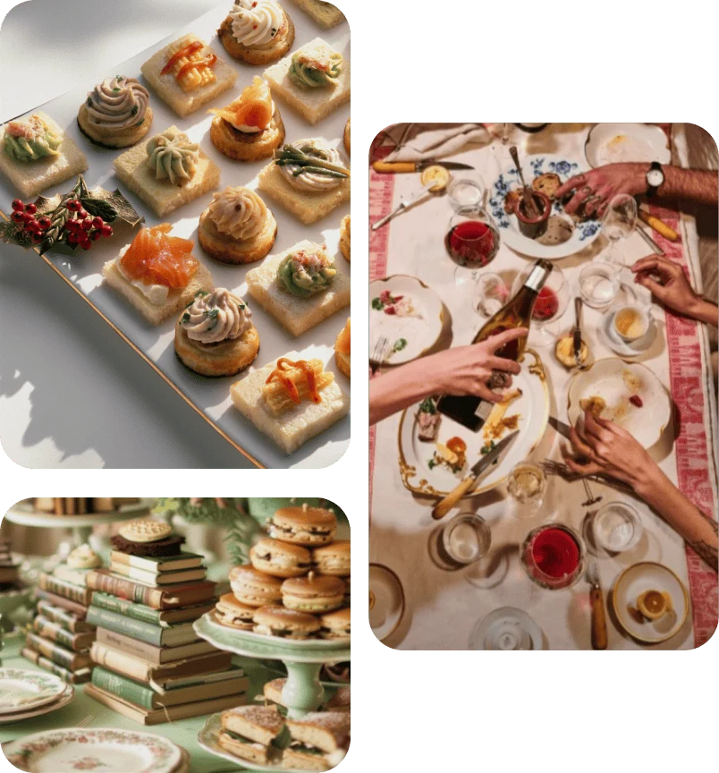 Pin grid of Halloween inspired food and recipes
