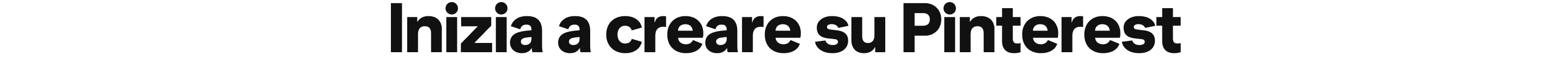 Inizia a creare su Pinterest
