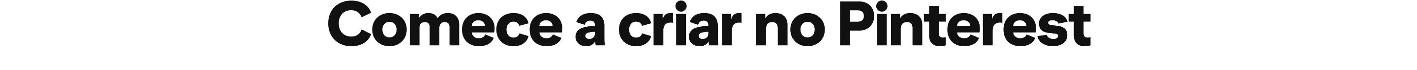 Comece a criar no Pinterest