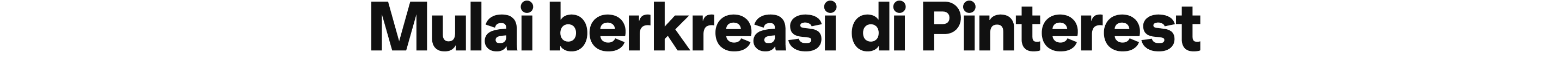 Mulai berkreasi di Pinterest