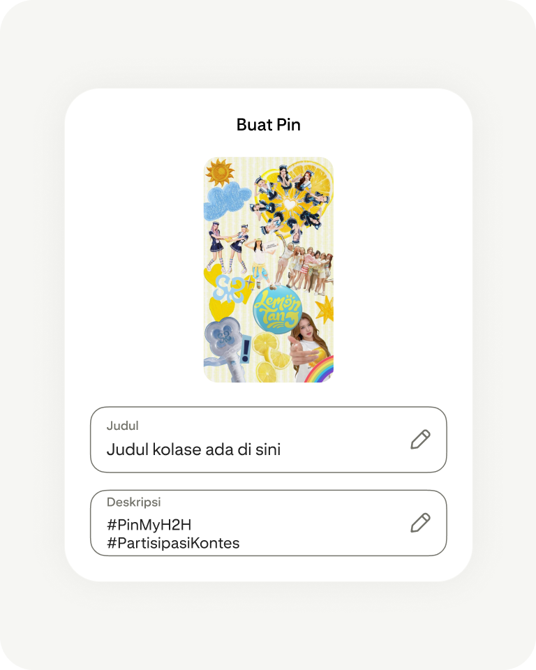 Create Pin screen