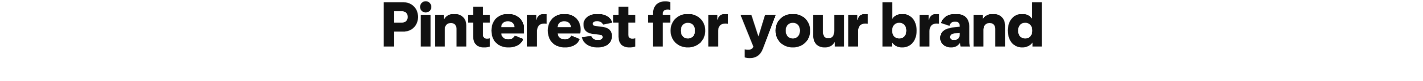 Pinterest for your brand