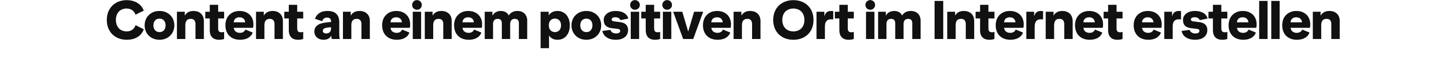Content an einem positiven Ort im Internet erstellen