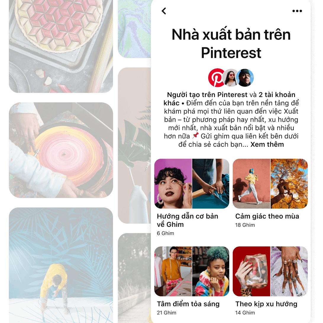 UI of Publishers on Pinterest shared board on Pinterest