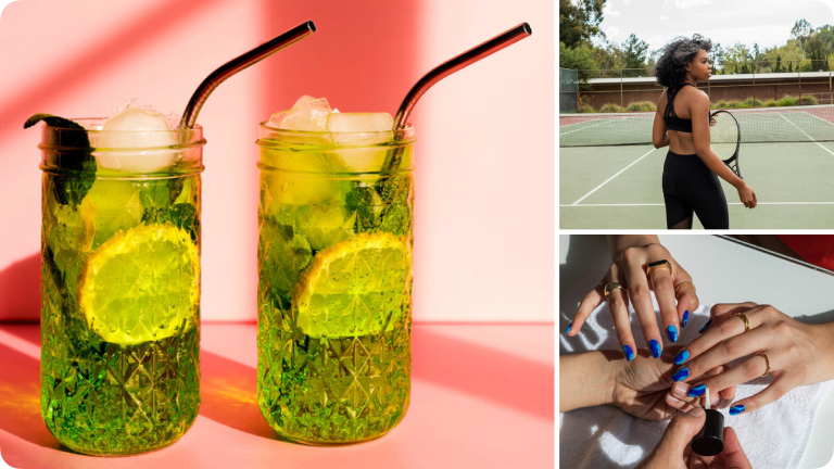 Pin board showing monthly trends