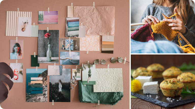 Pinnwand mit monatlichen Trends