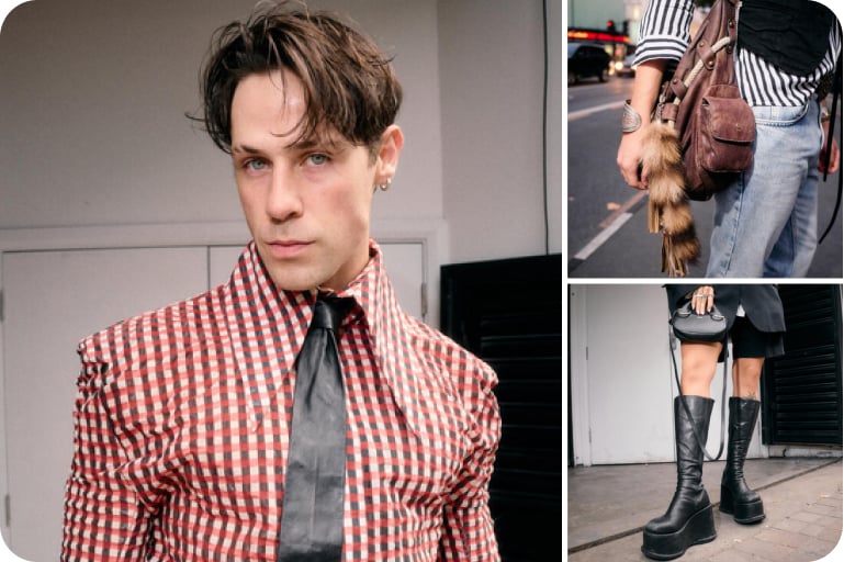 Pin images of fashion looks from London fashion week