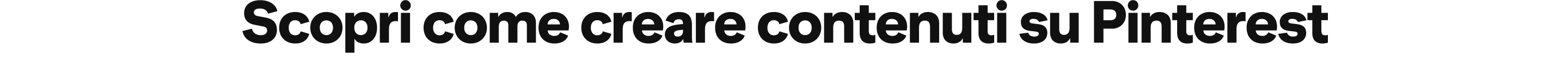 Scopri come creare contenuti su Pinterest