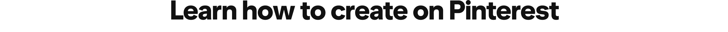 Learn how to create on Pinterest