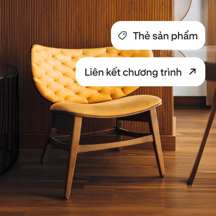 Hình ảnh Ghim với thẻ sản phẩm và liên kết chương trình