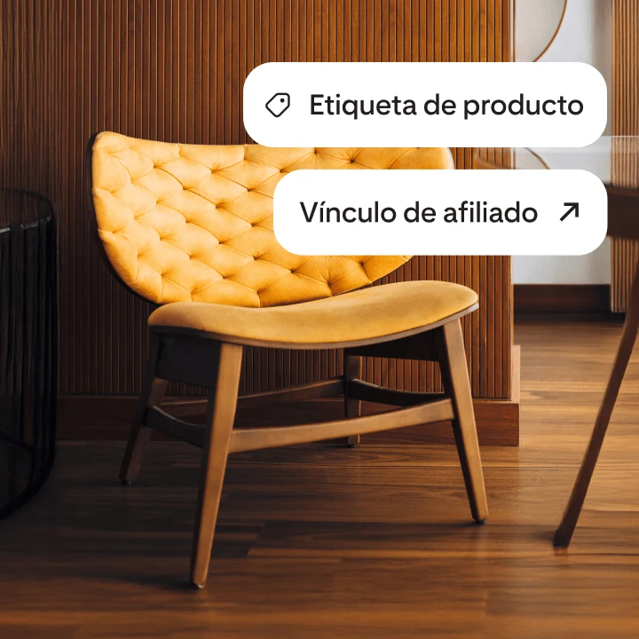 Un Pin de imagen con etiquetado de productos y vínculos de afiliados.