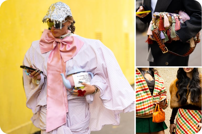 Pin images of what people wore at Paris fashion week