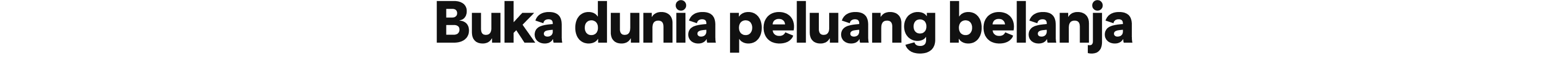 Buka dunia peluang belanja