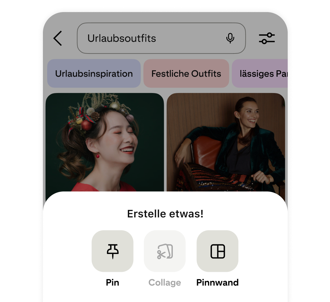 Pinterest app start creating now Pin screen